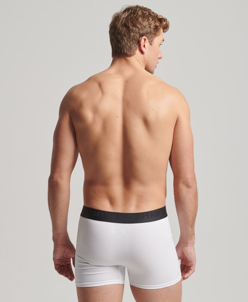 biologisch katoenen boxershorts driepack in zwartgrijsoptisch