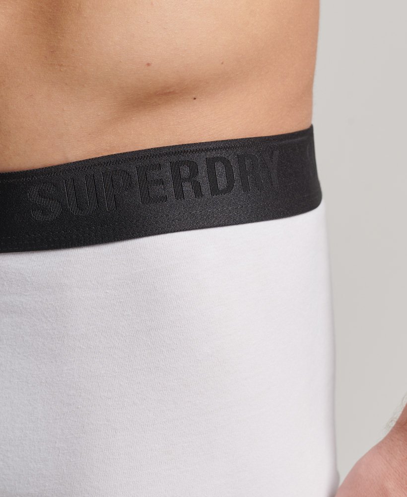 biologisch katoenen boxershorts driepack in zwartgrijsoptisch