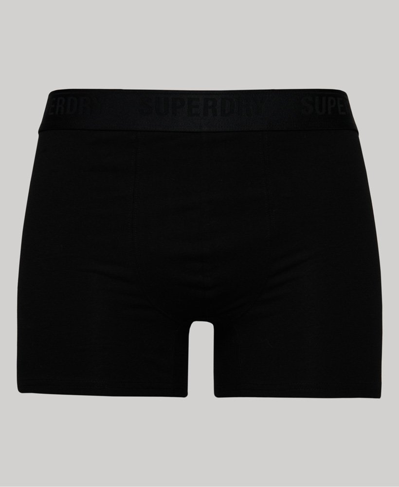 biologisch katoenen boxershorts driepack in zwartgrijsoptisch