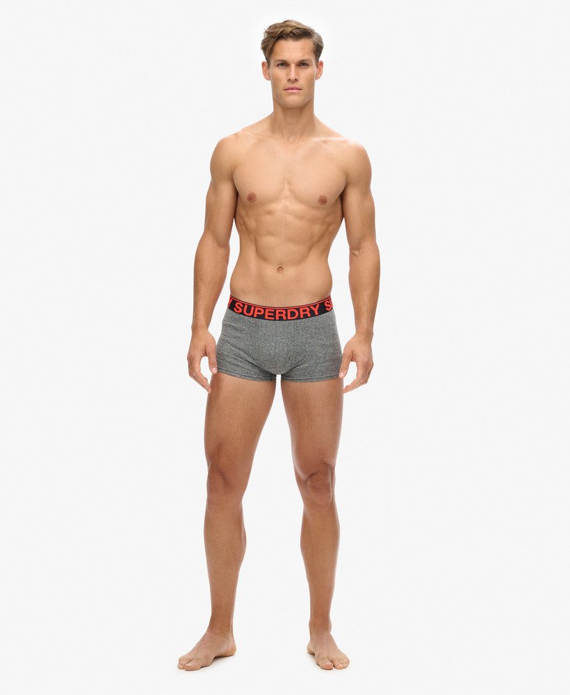biologische katoenen boxershorts driepack in karst mega blackblackbright orange marl