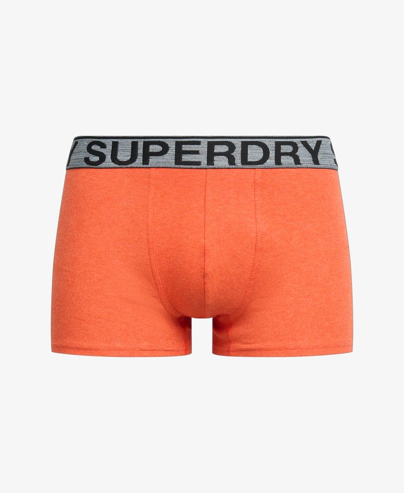 biologische katoenen boxershorts driepack in karst mega blackblackbright orange marl