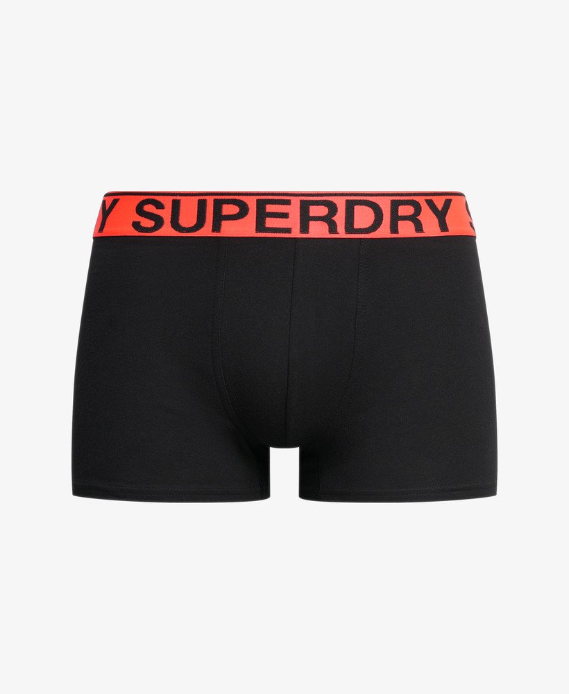biologische katoenen boxershorts driepack in karst mega blackblackbright orange marl