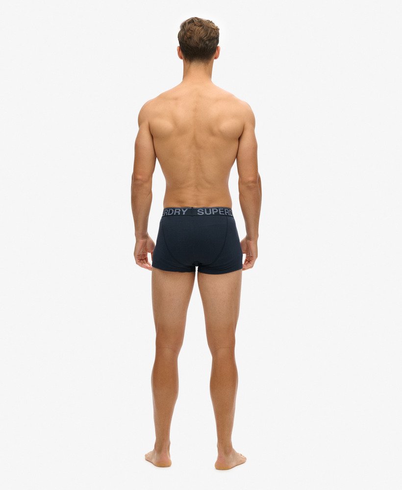 biologische katoenen boxershorts drie stuks in eclipse navy