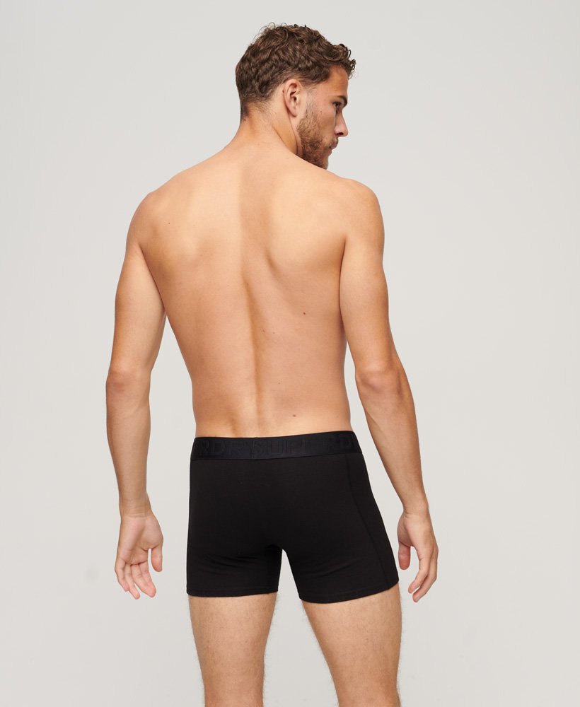 biologisch katoenen boxershorts driepack in zwart
