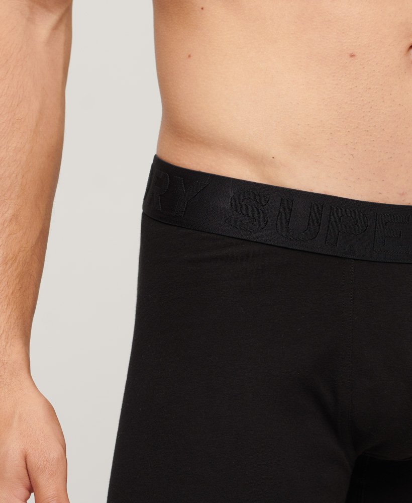 biologisch katoenen boxershorts driepack in zwart