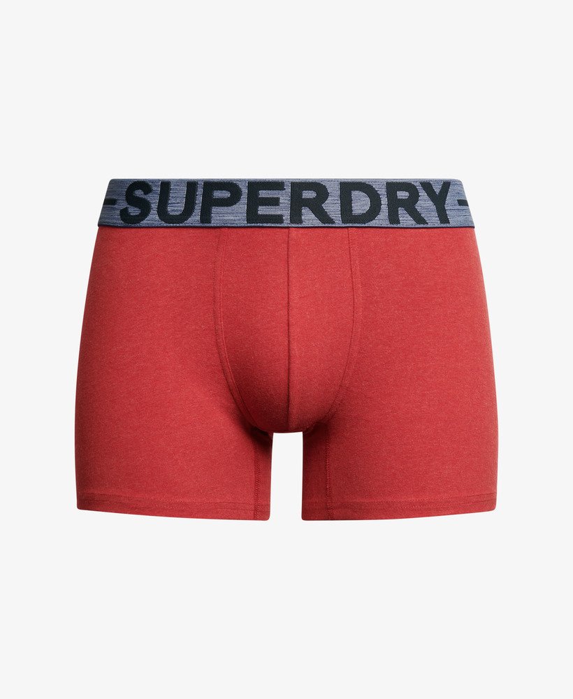 biologisch katoenen boxershorts driepack in berry red marlhike red marlmid red grit.