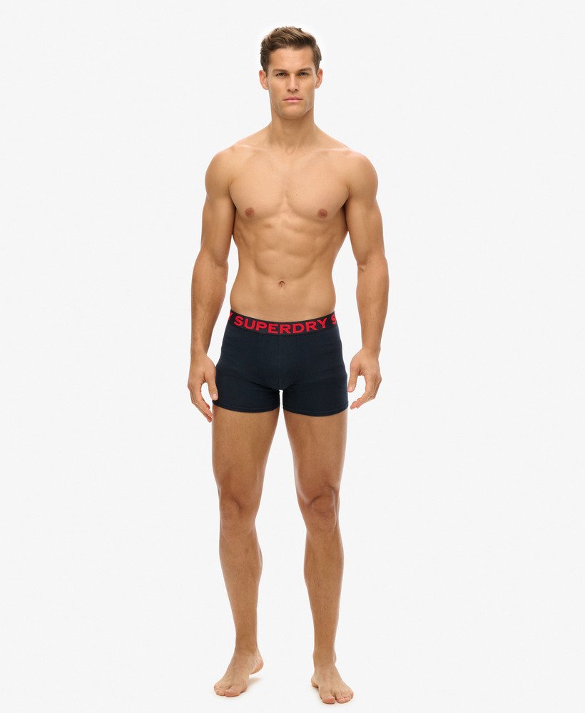 biologisch katoenen boxershorts driepack in eclipse navy